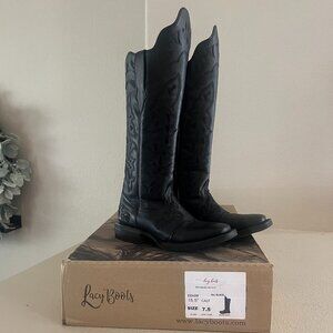 Lacy Brand Tall Western Boots - Black